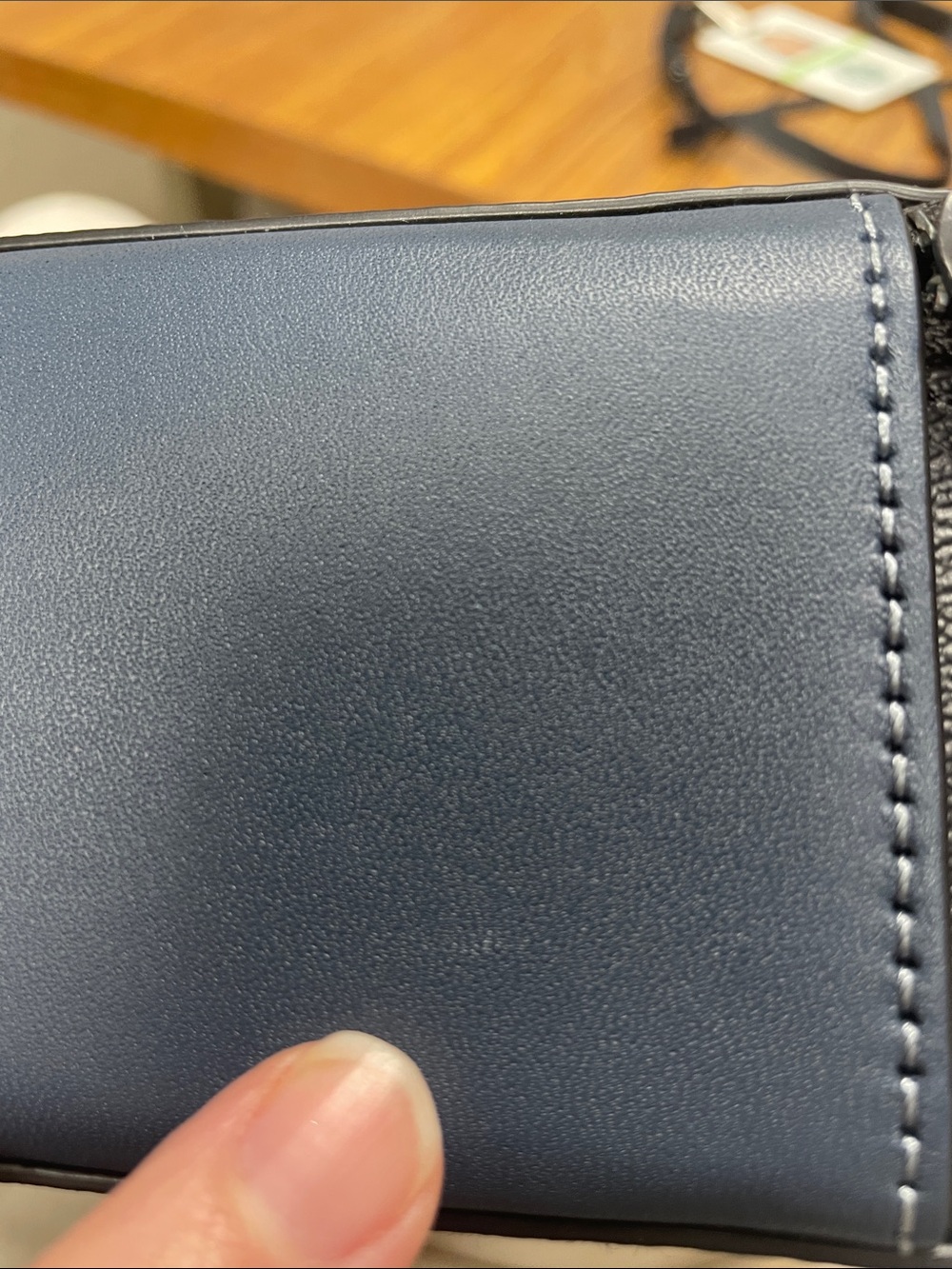 New Coach charcoal Signature accessories Zip Pouch - Picture 12 of 14